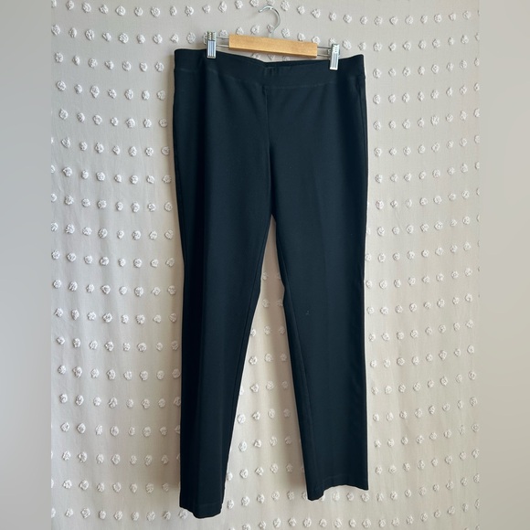 Eileen Fisher Pants - Eileen Fisher Straight Leg Pull On Pants Sz S‎ Black Business Professional